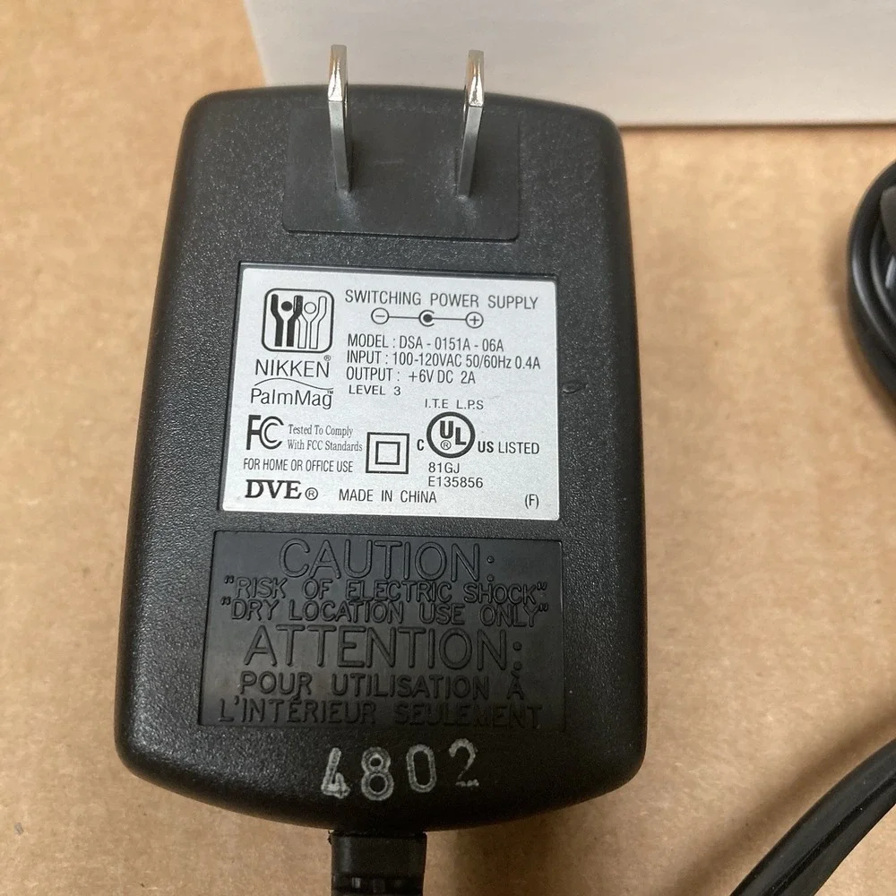 NIKKEN Magnetic Biaxial PalmMag 1000 Power Supply Adapter Hard Case Manual Works